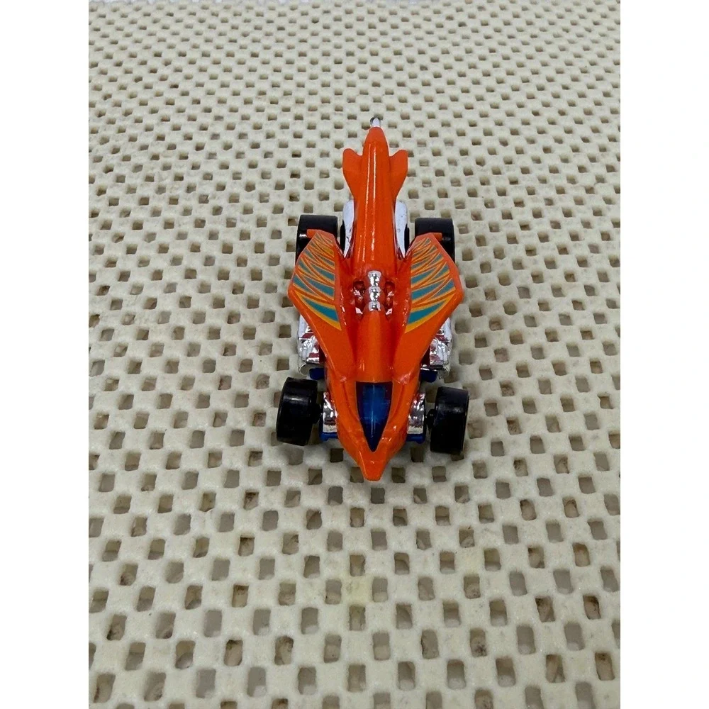 Hot Wheels Turbo Rooster Orange Blue 2016 Mattel Diecast Toy Car 1/64‎ Scale EUC